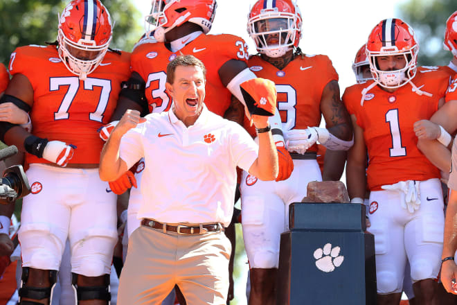 Dabo Swinney's Monday night rant on his weekly call-in show quickly went viral. 